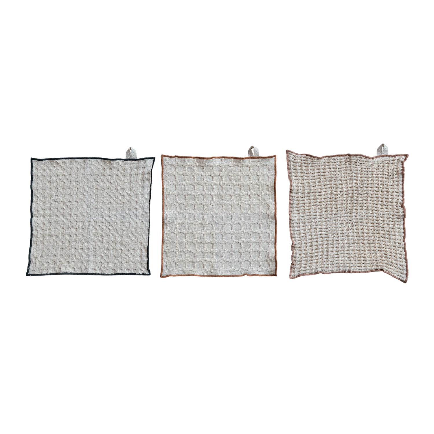 Set of Waffle Weave Dish Cloths