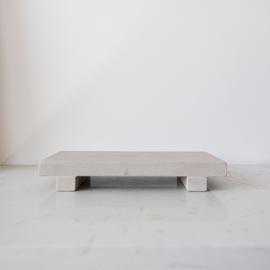 Beige Sandstone Trivet Riser