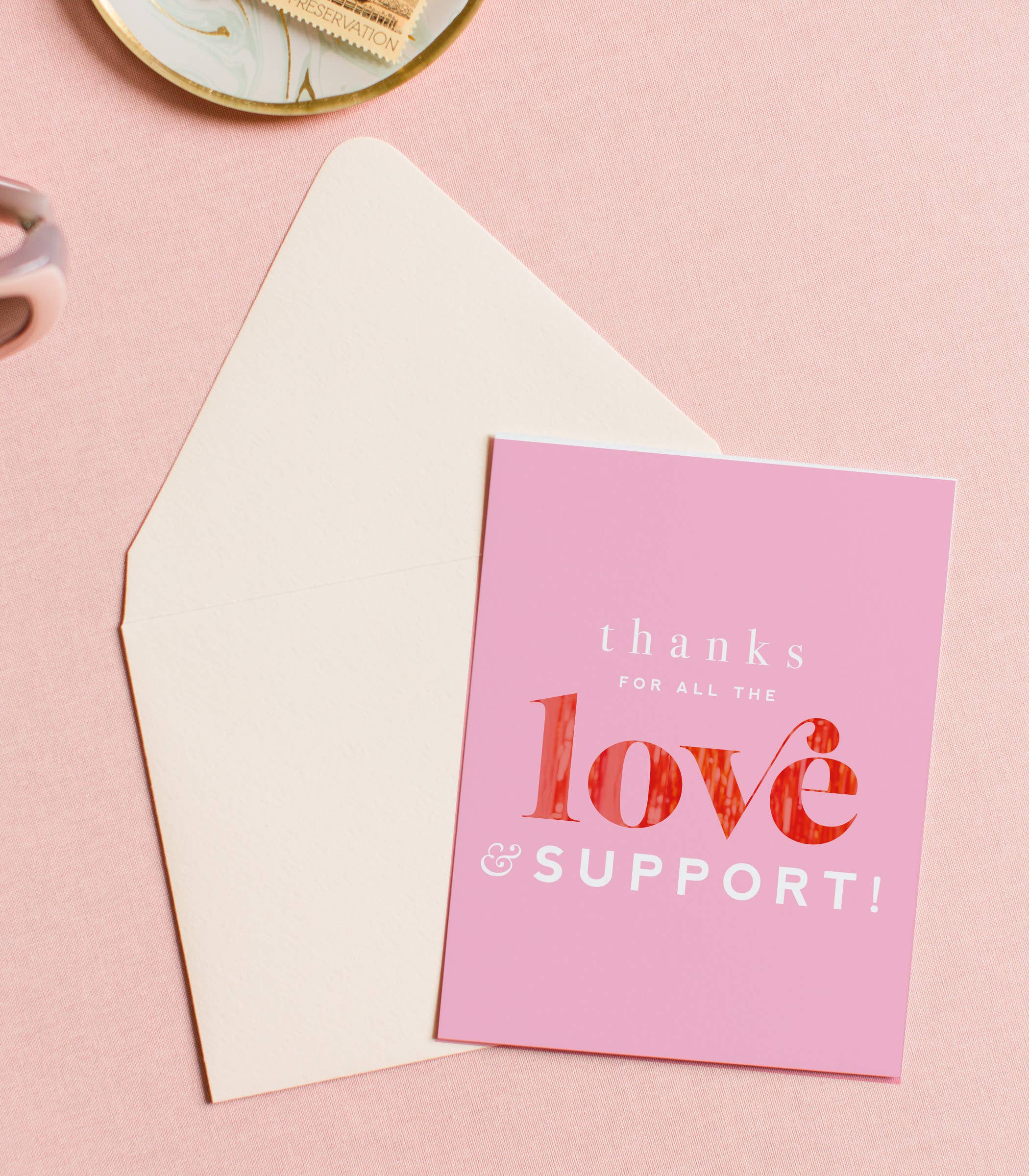 Thank You Love Support Appreciation Thank You Card