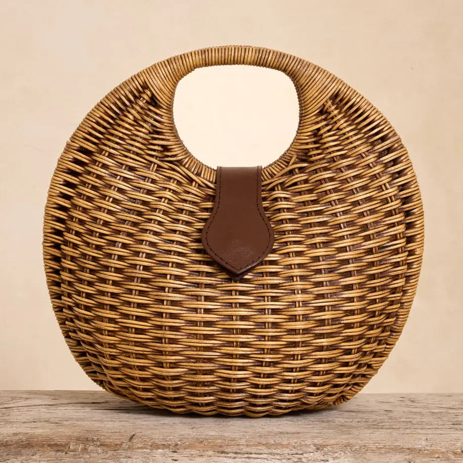 Rattan Globe Bag