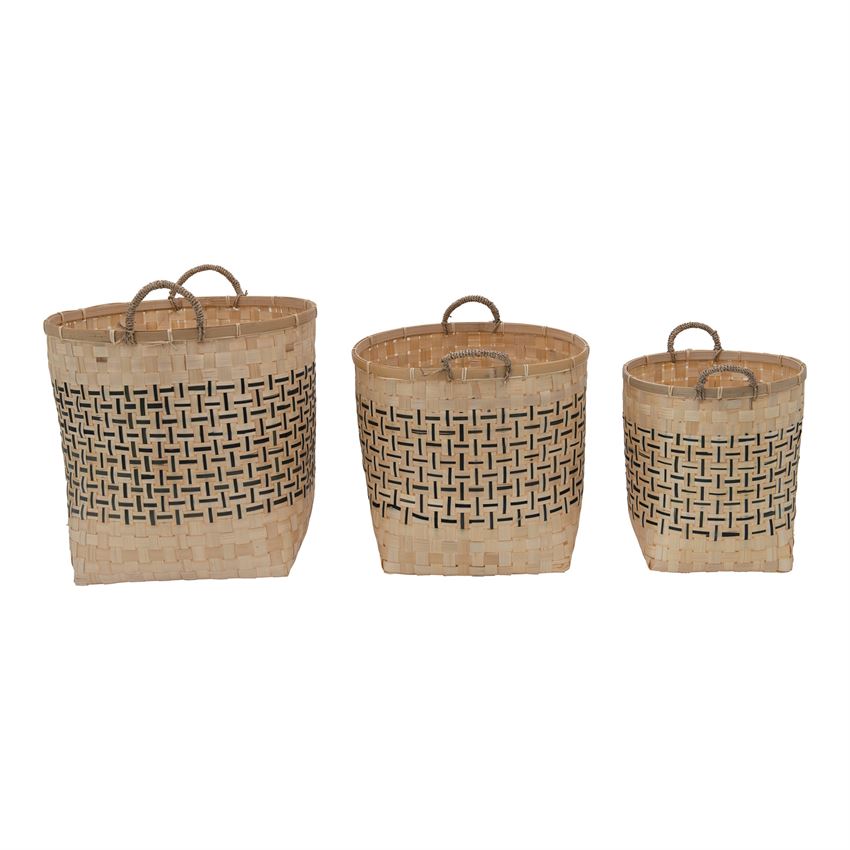 Perfectly Imperfect Handwoven Baskets with Handles
