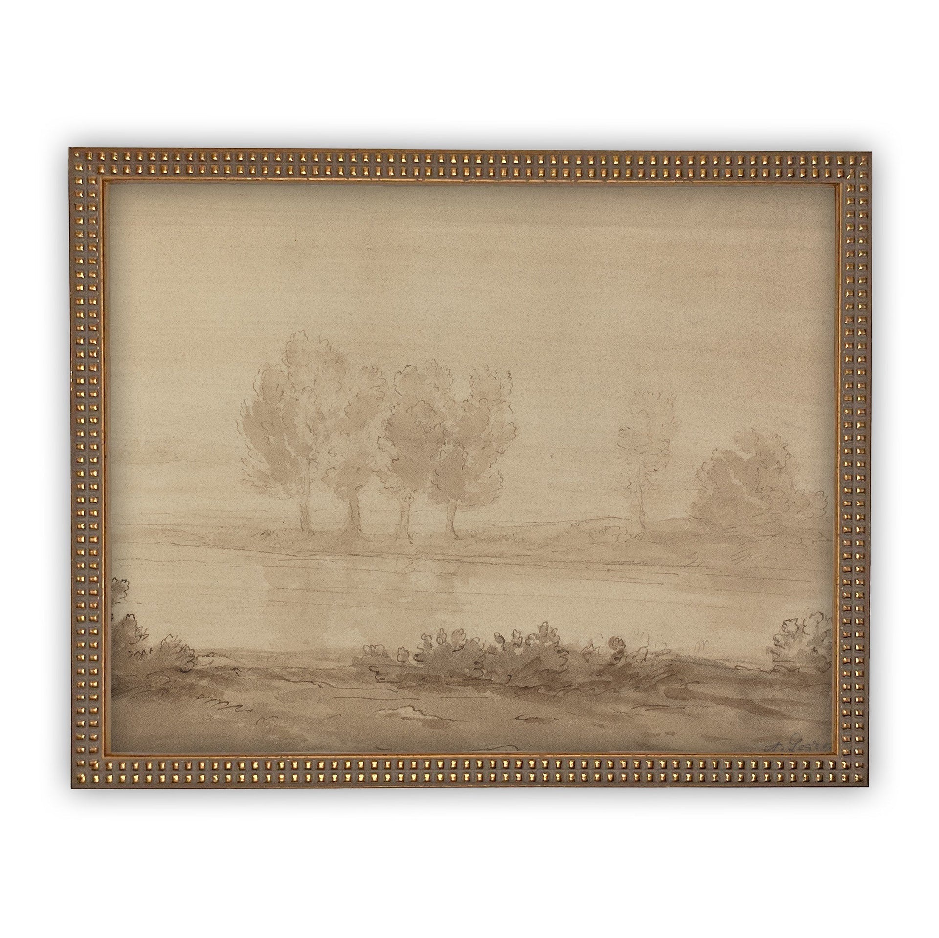 The Hazy Calm Riverbank