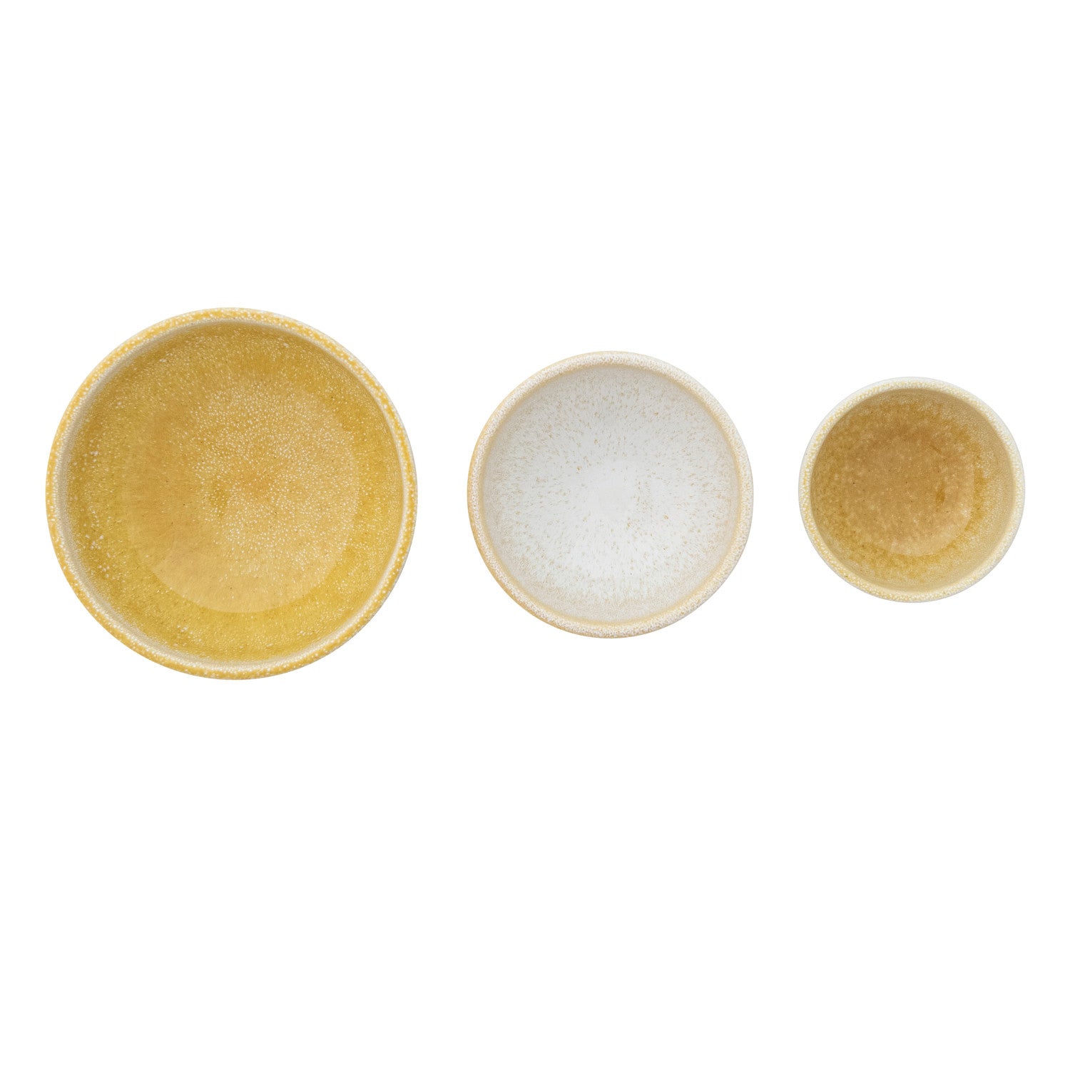 Glazed Neutral Stoneware Bowl