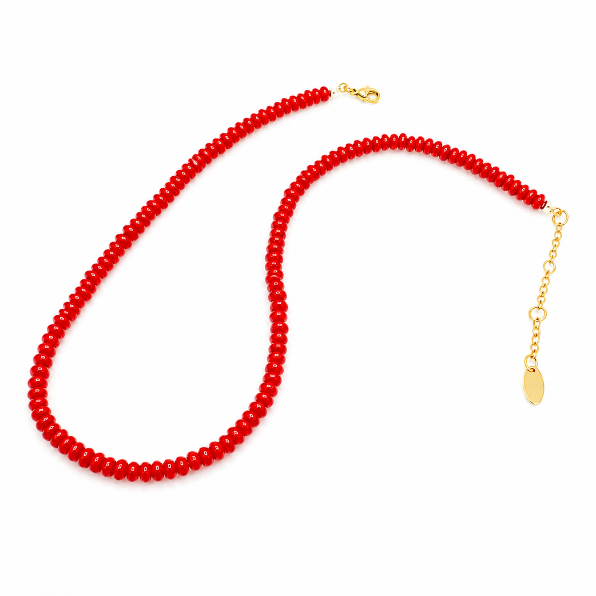 Perfect Red Beaded Necklace
