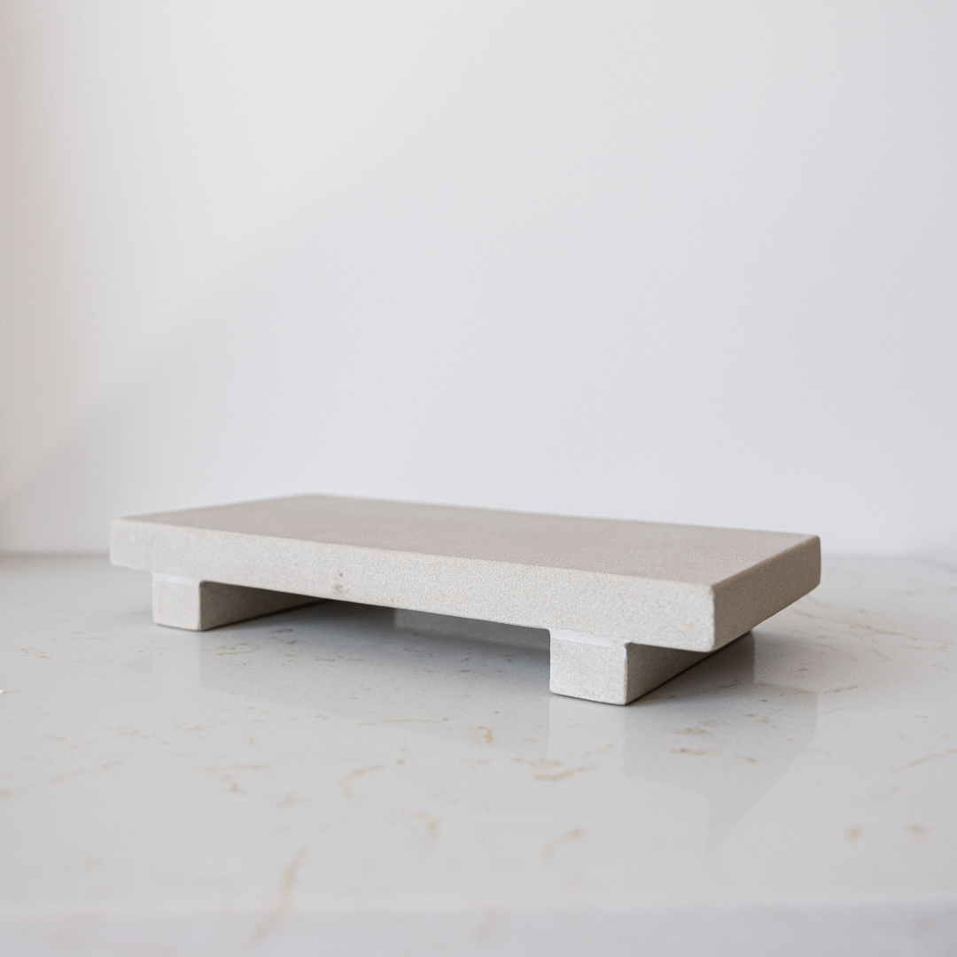Beige Sandstone Trivet Riser