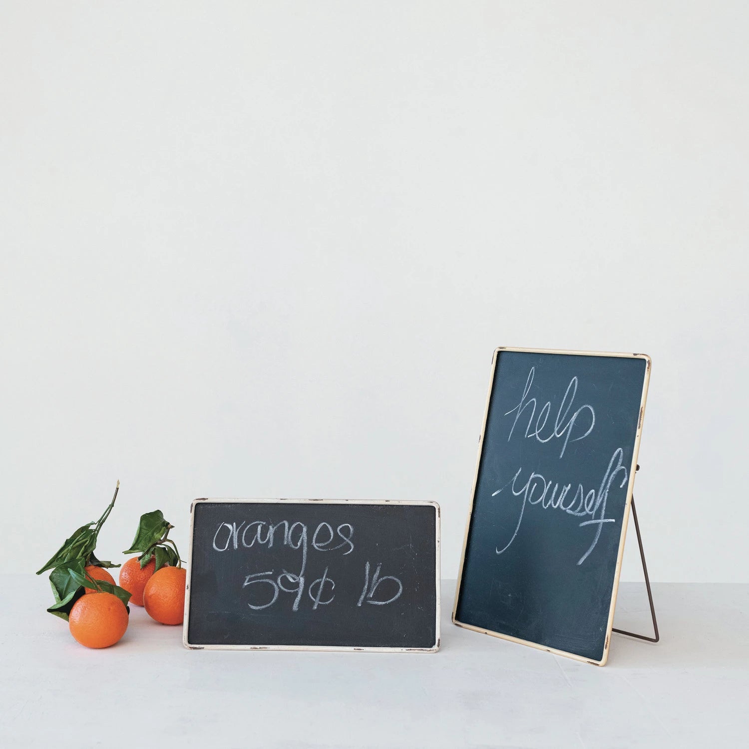 Chalkboard Distressed Metal Frame