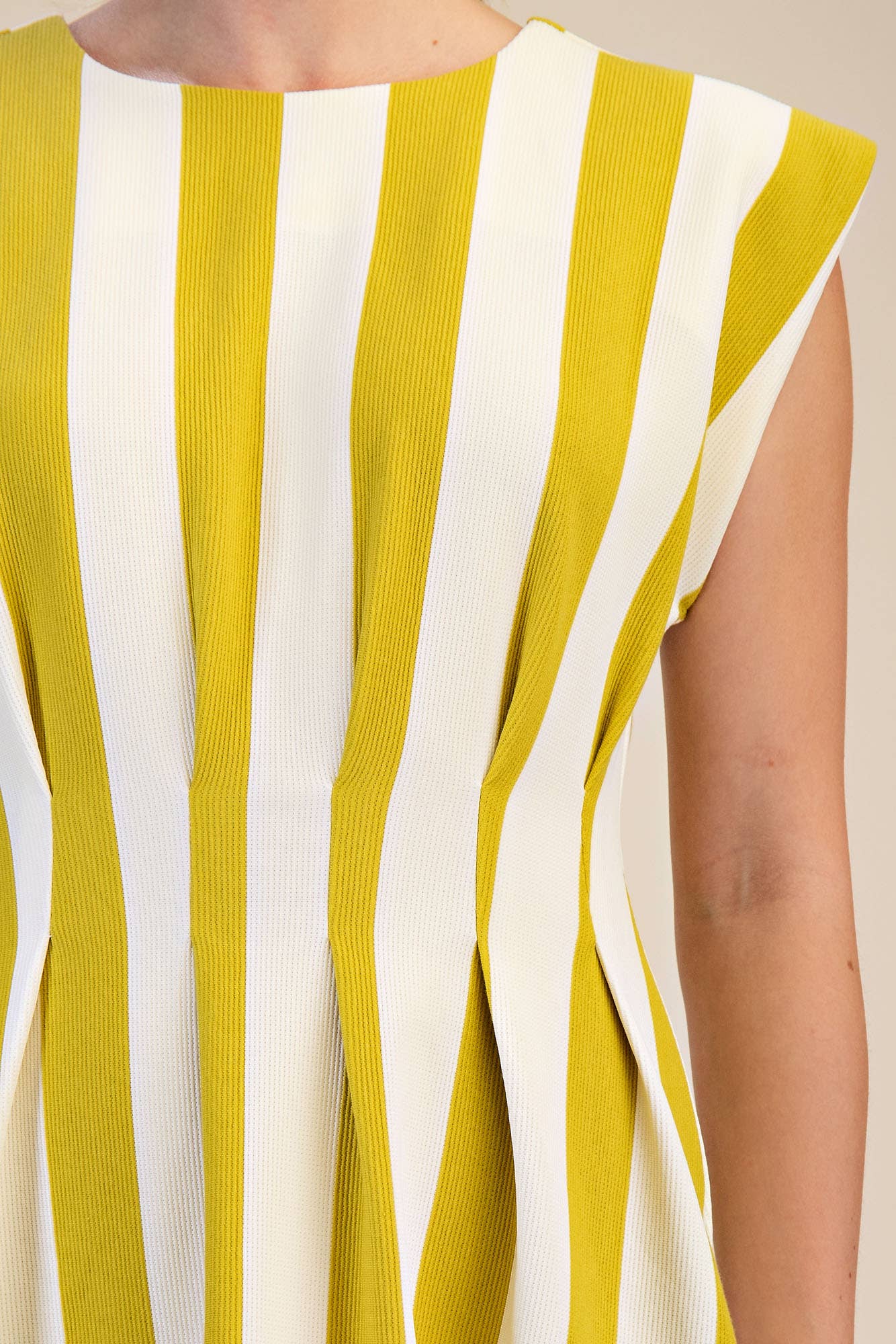 Cabana Stripe Pleated Mini Dress