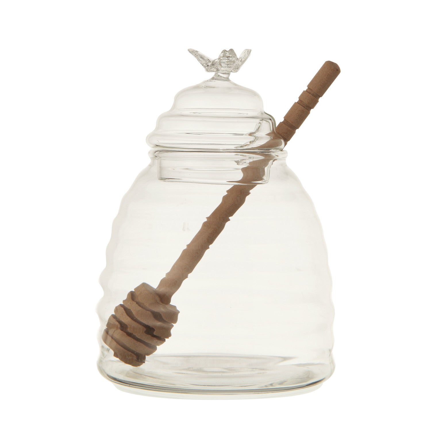 Glass Honey Jar with Bee
