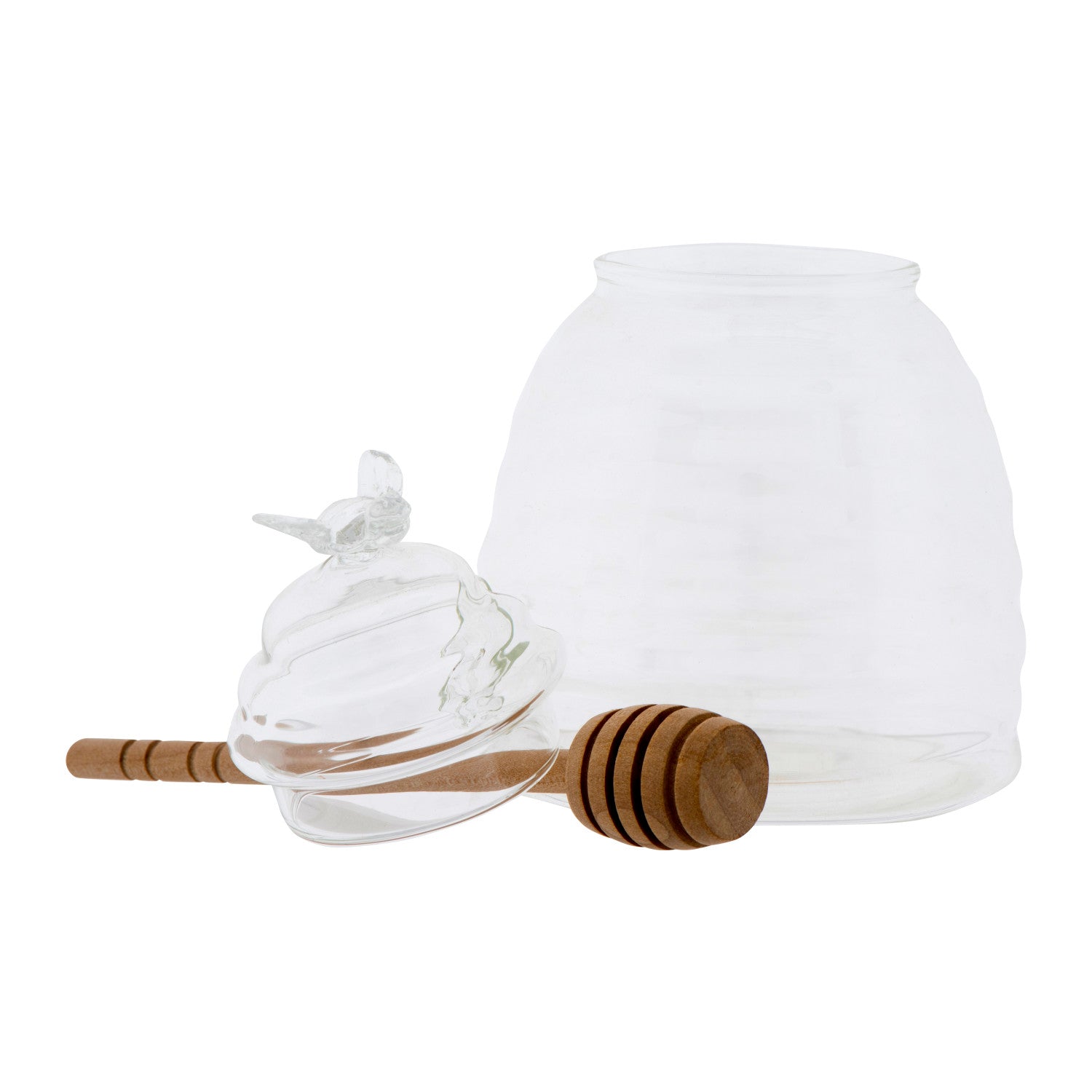 Glass Honey Jar with Bee