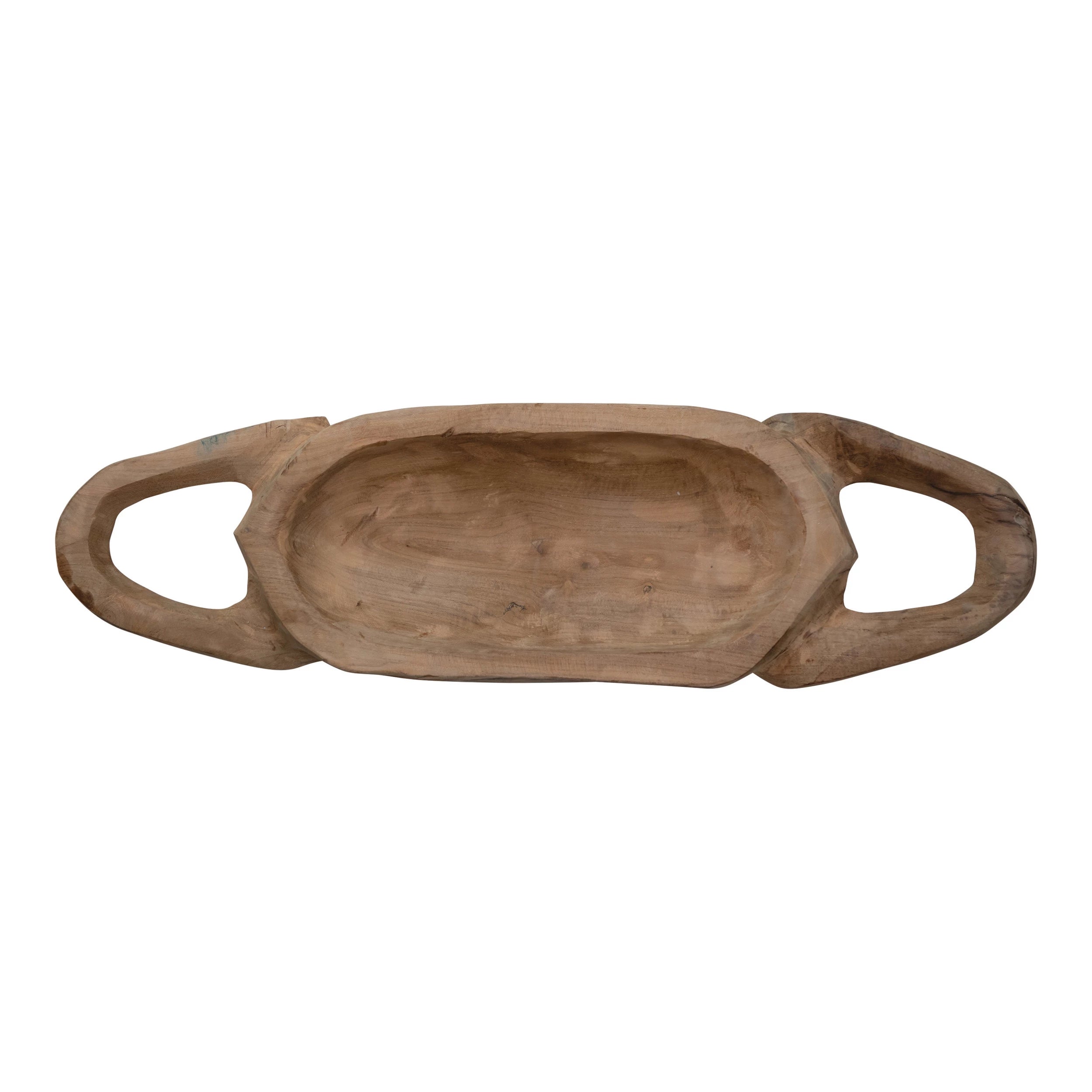 Handled Teak Wood Tray