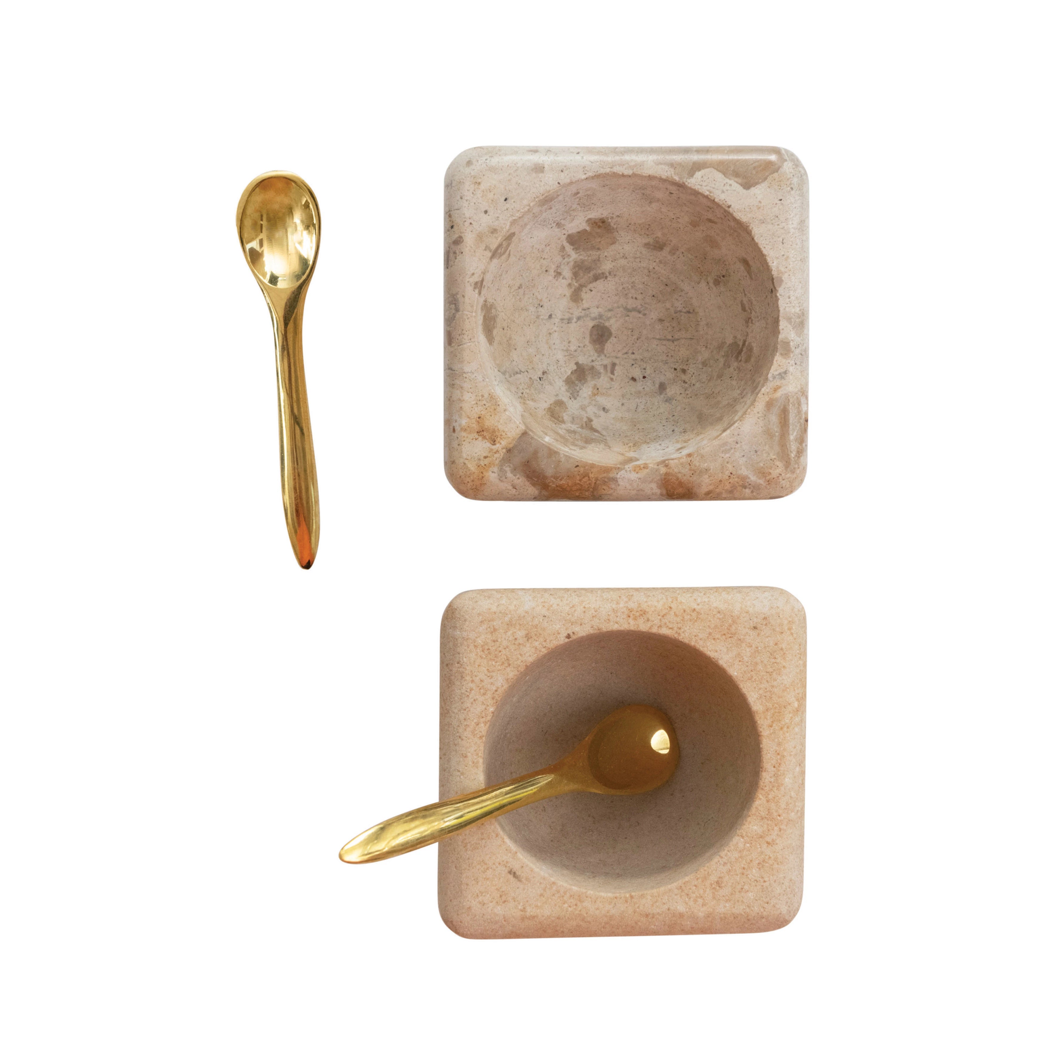 Marble and Sandstone Pinch Pots