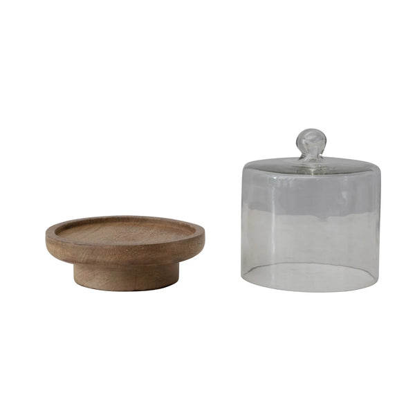 Small Cake Stand with Cloche