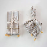 Set of Gingham & Tassels Napkins