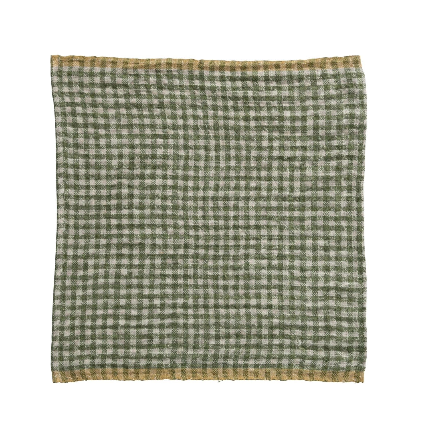 Green Gingham Napkins