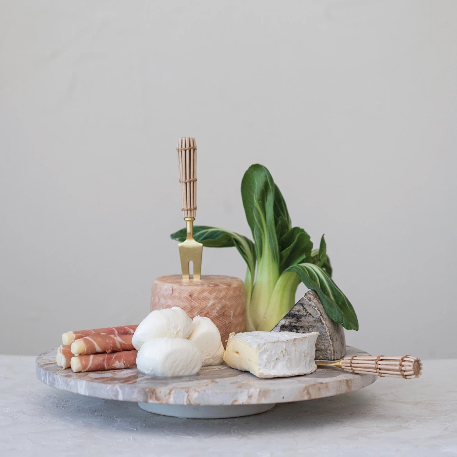 Multi-Color Marble Lazy Susan