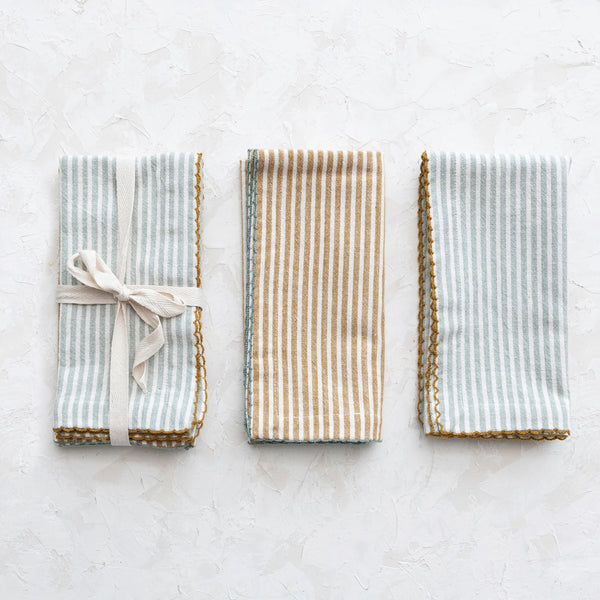 Set of Striped Cotton Napkins