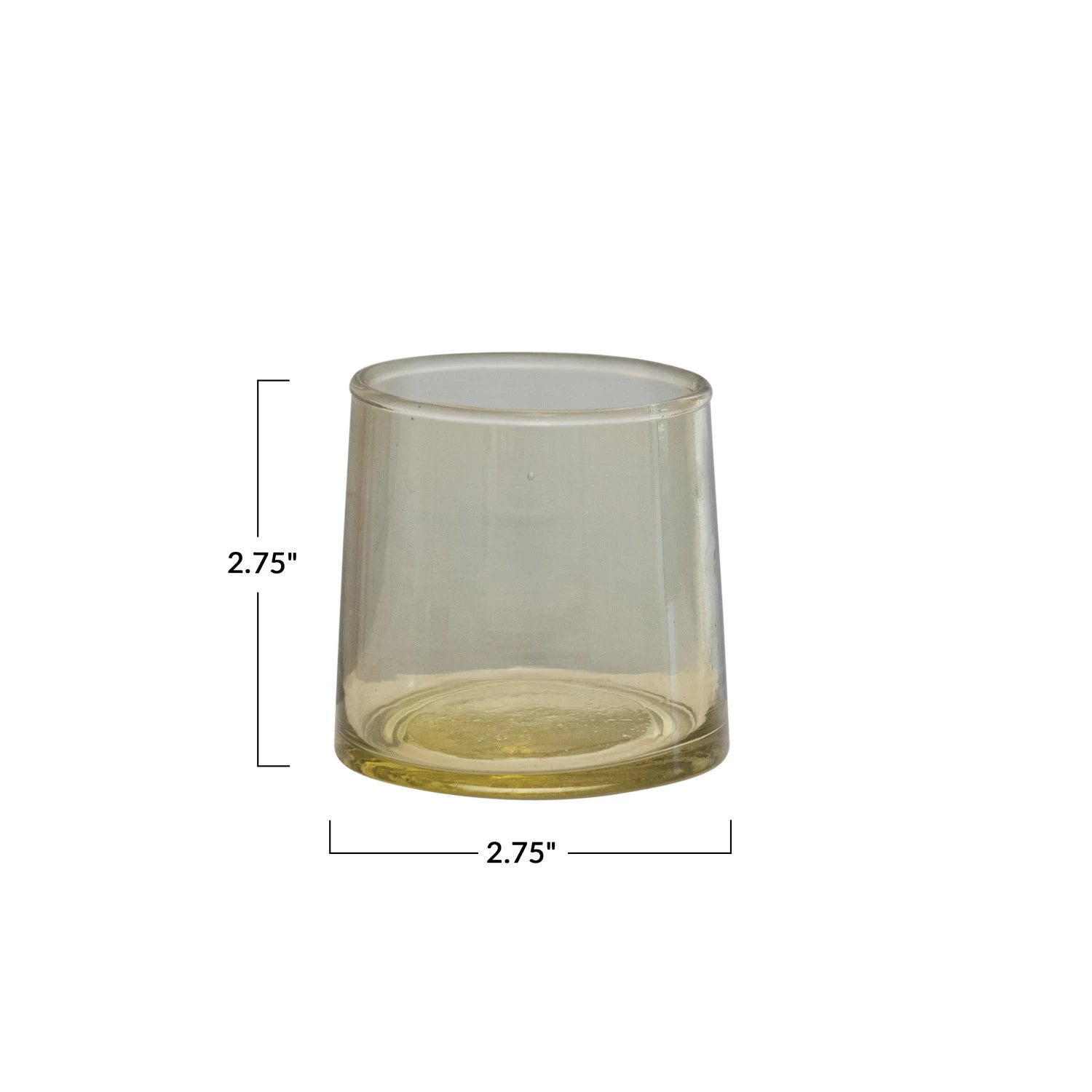 Handblown Citrine Glass