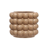 Tan Hobnail Small Planter