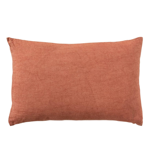 Rust Stonewashed Lumbar Pillow