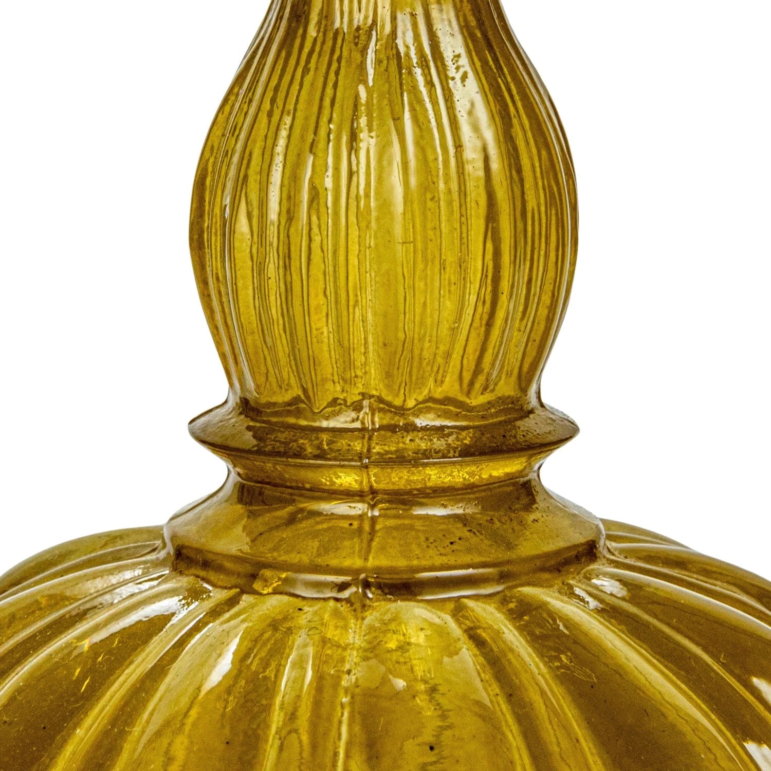 Chartreuse Glass Taper Holder