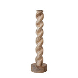 Mango Wood Twisted Taper Holder