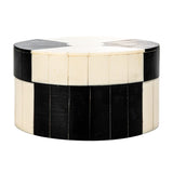 Black and Cream Lidded Container