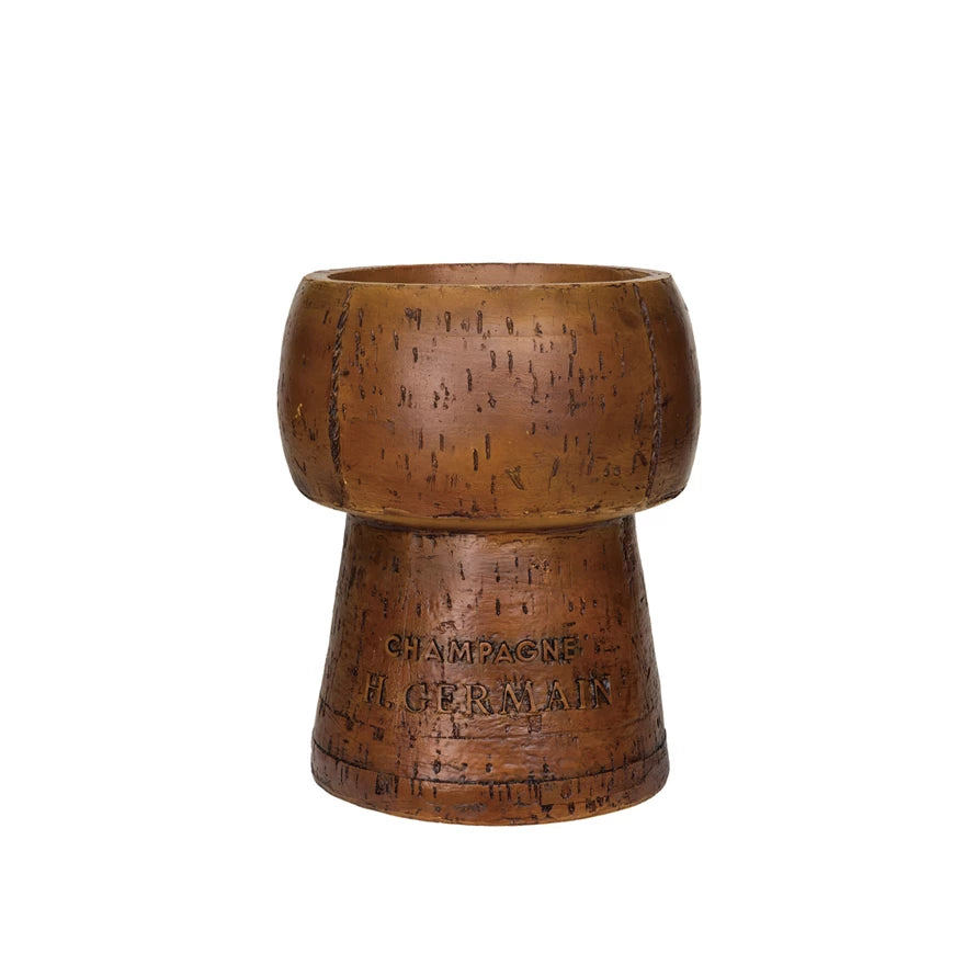 Resin Cork Shaped Ice Bucket