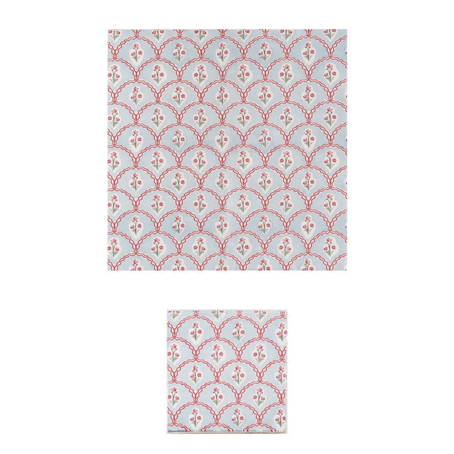 Floral Cocktail Napkins