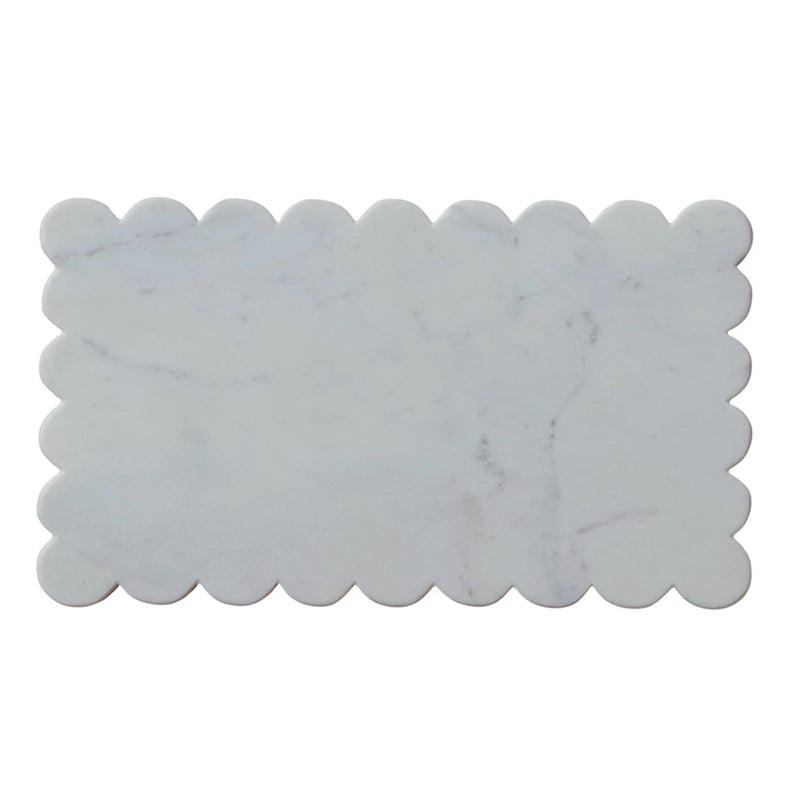 Marble Scalloped Cheese Board