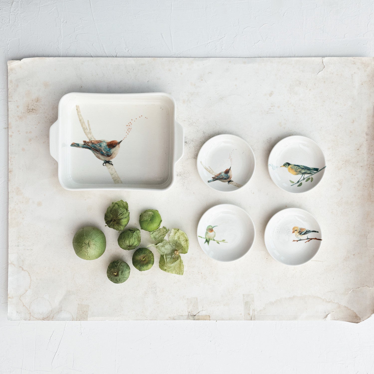 Bird on Branch Dish