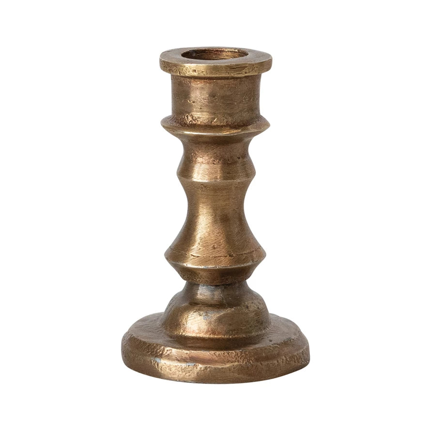 Emilie Brass Taper Candle Holders
