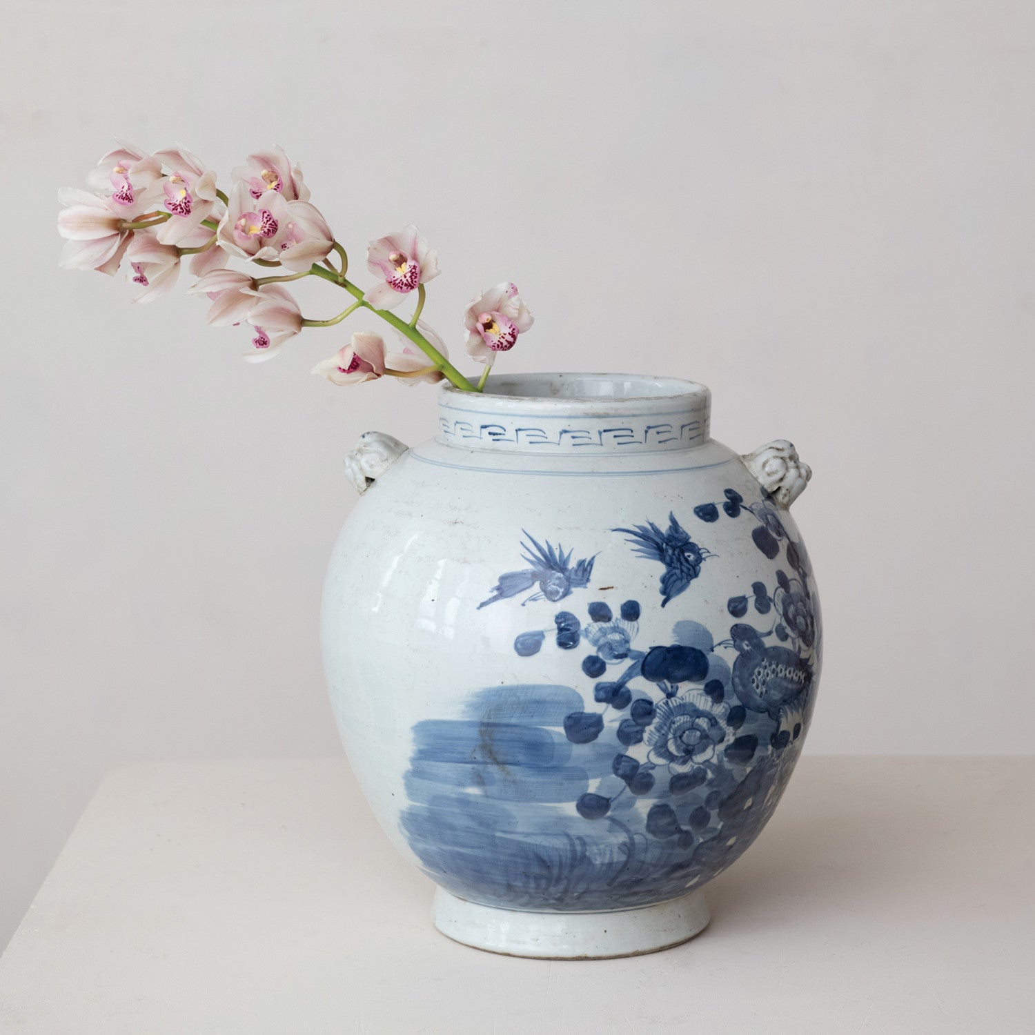 Vintage Reproduction Hand-Painted Artisan Vase