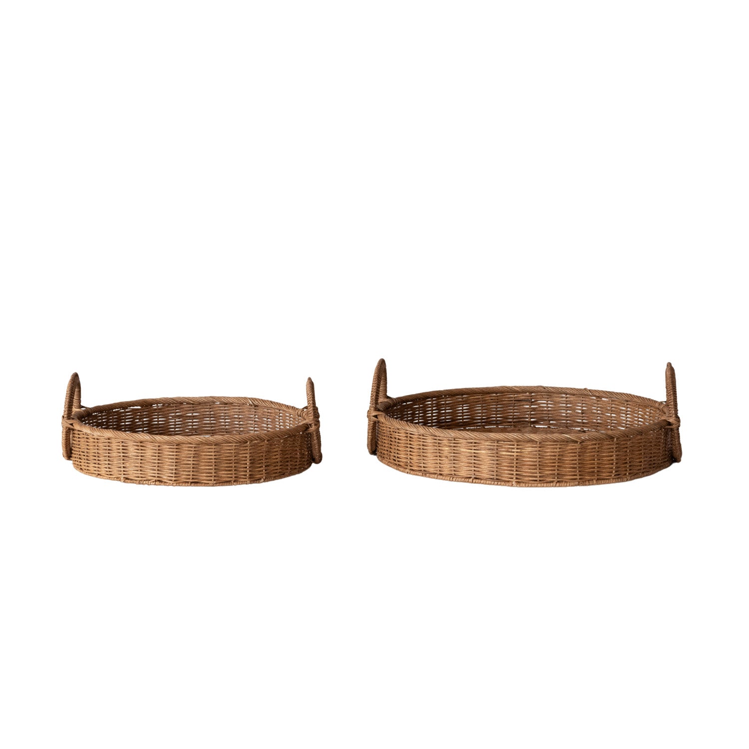 Round Woven Trays