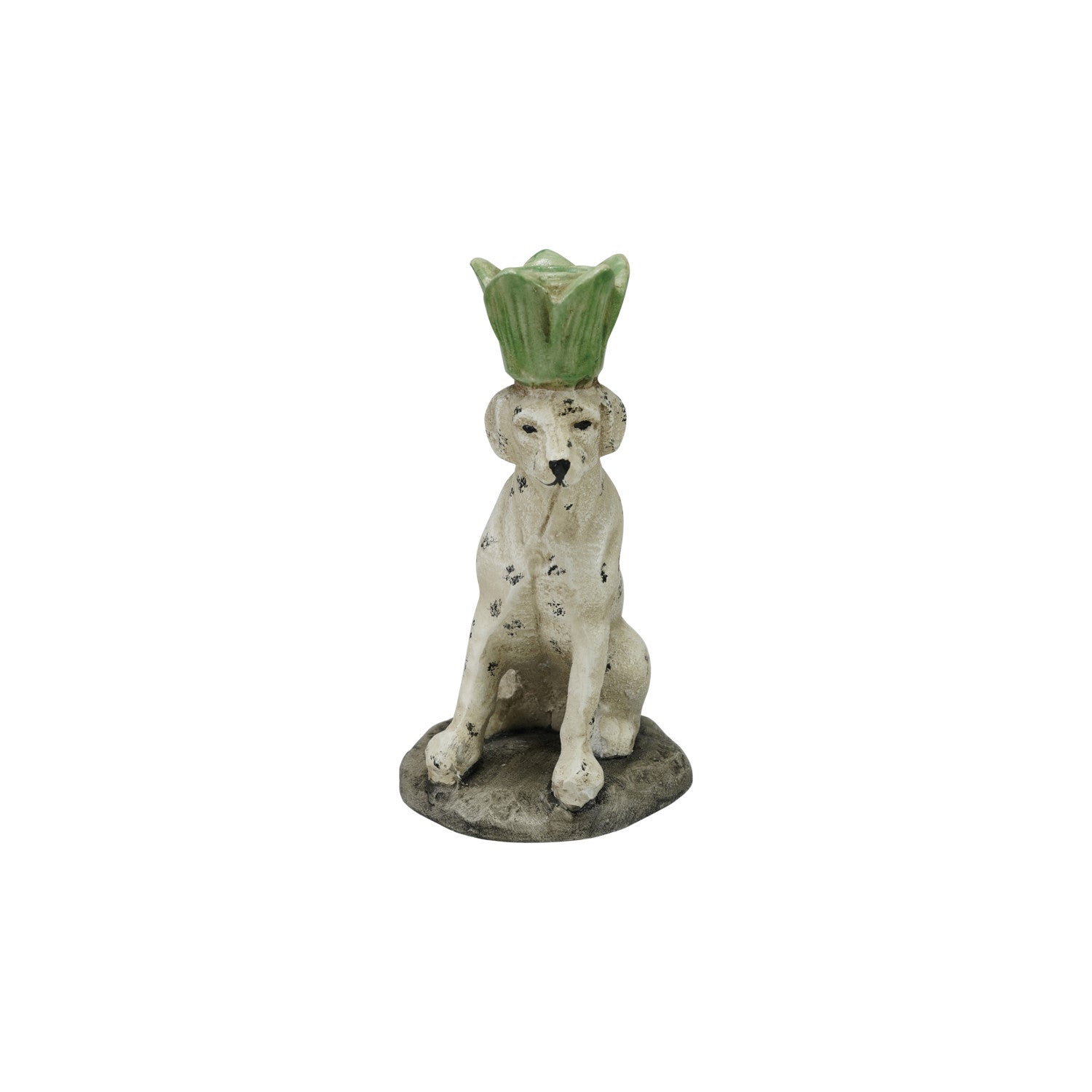 Distressed Dog Shaped Taper Holder