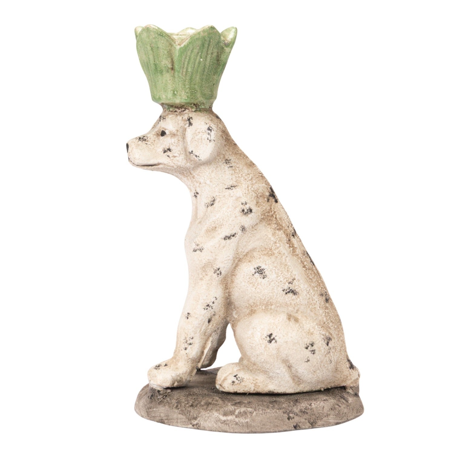Distressed Dog Shaped Taper Holder