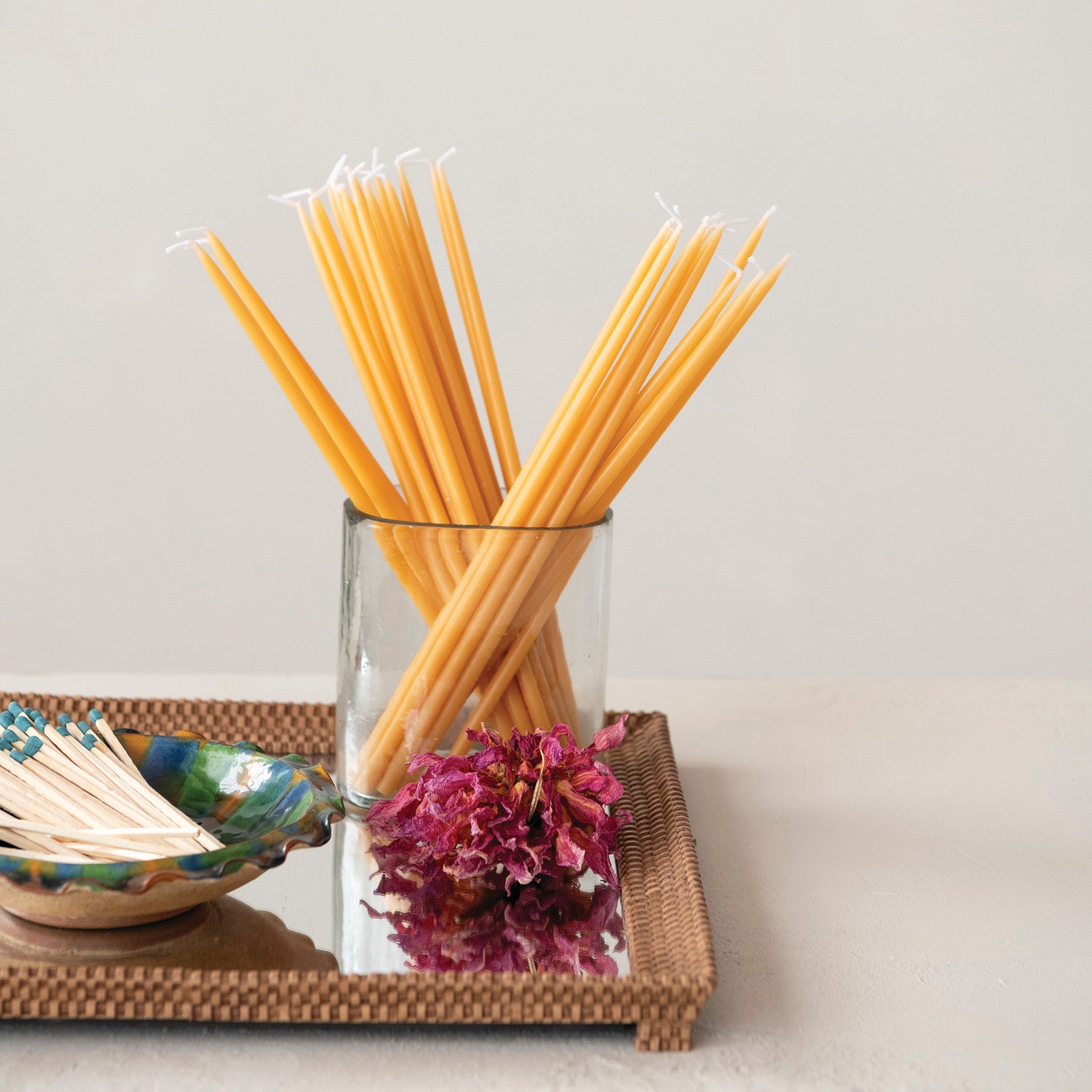 Mirrored Footed Tray
