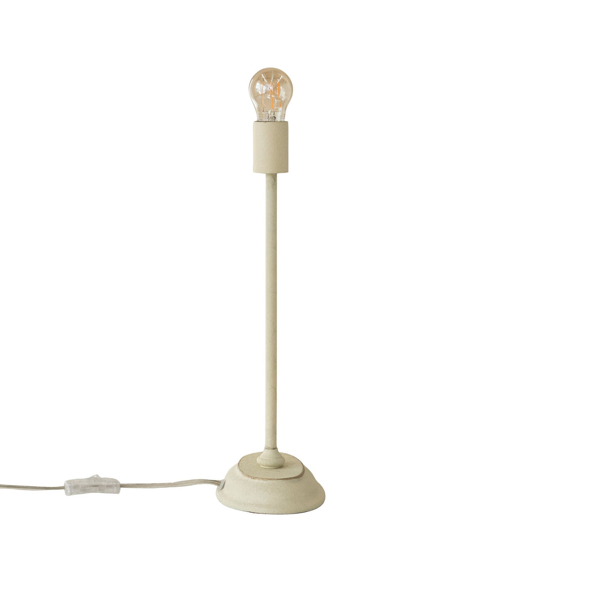 Cream Iron Table Lamp (Shade Not Included)
