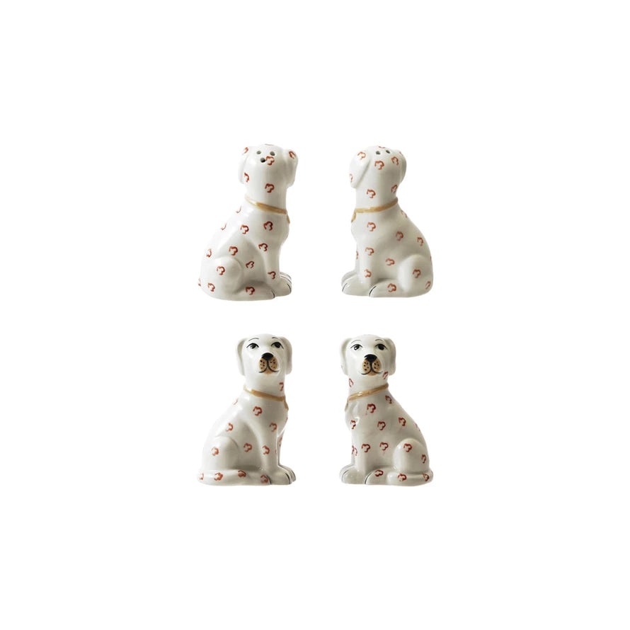 Ceramic Dog Salt and Pepper Shaker