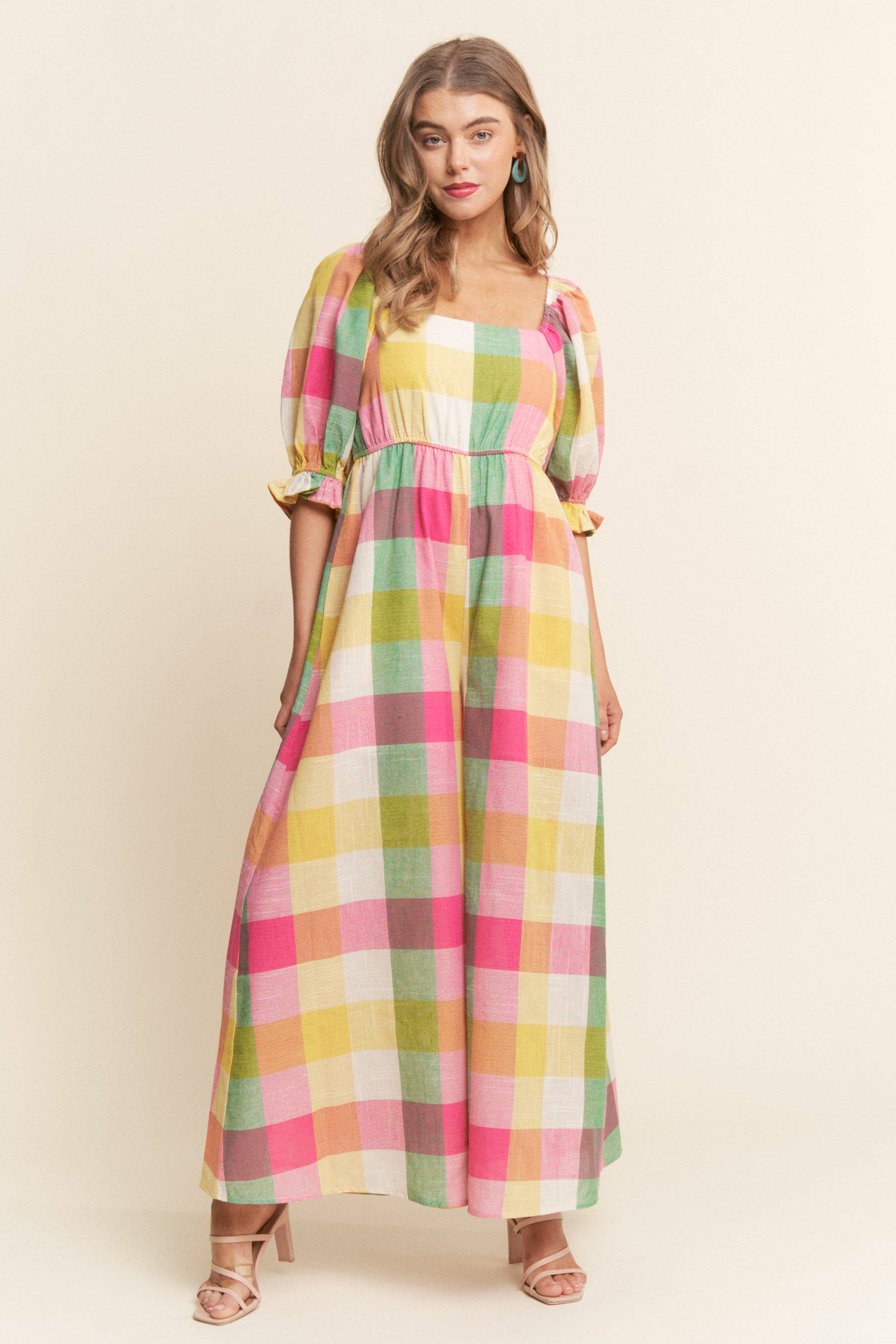 Checkered Multi-Color Jumpsuit