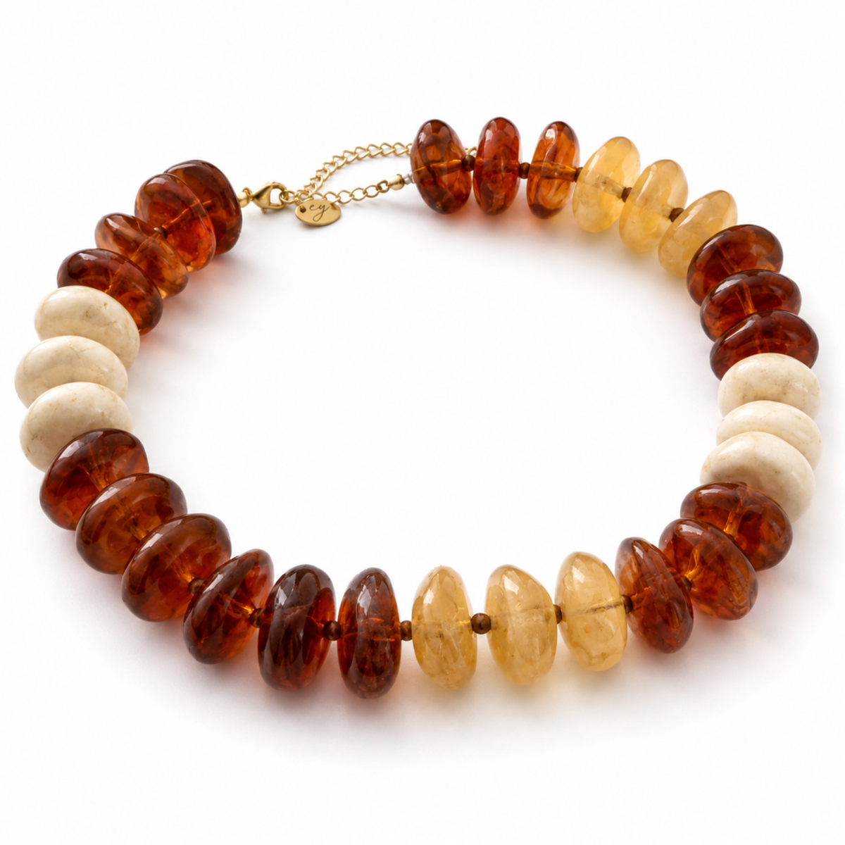 Mocha Mosaic Statement Necklace