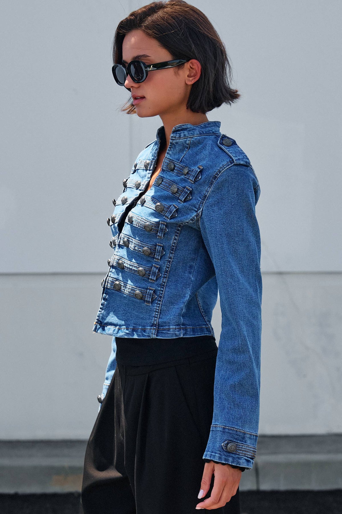 Military Jean Jacket