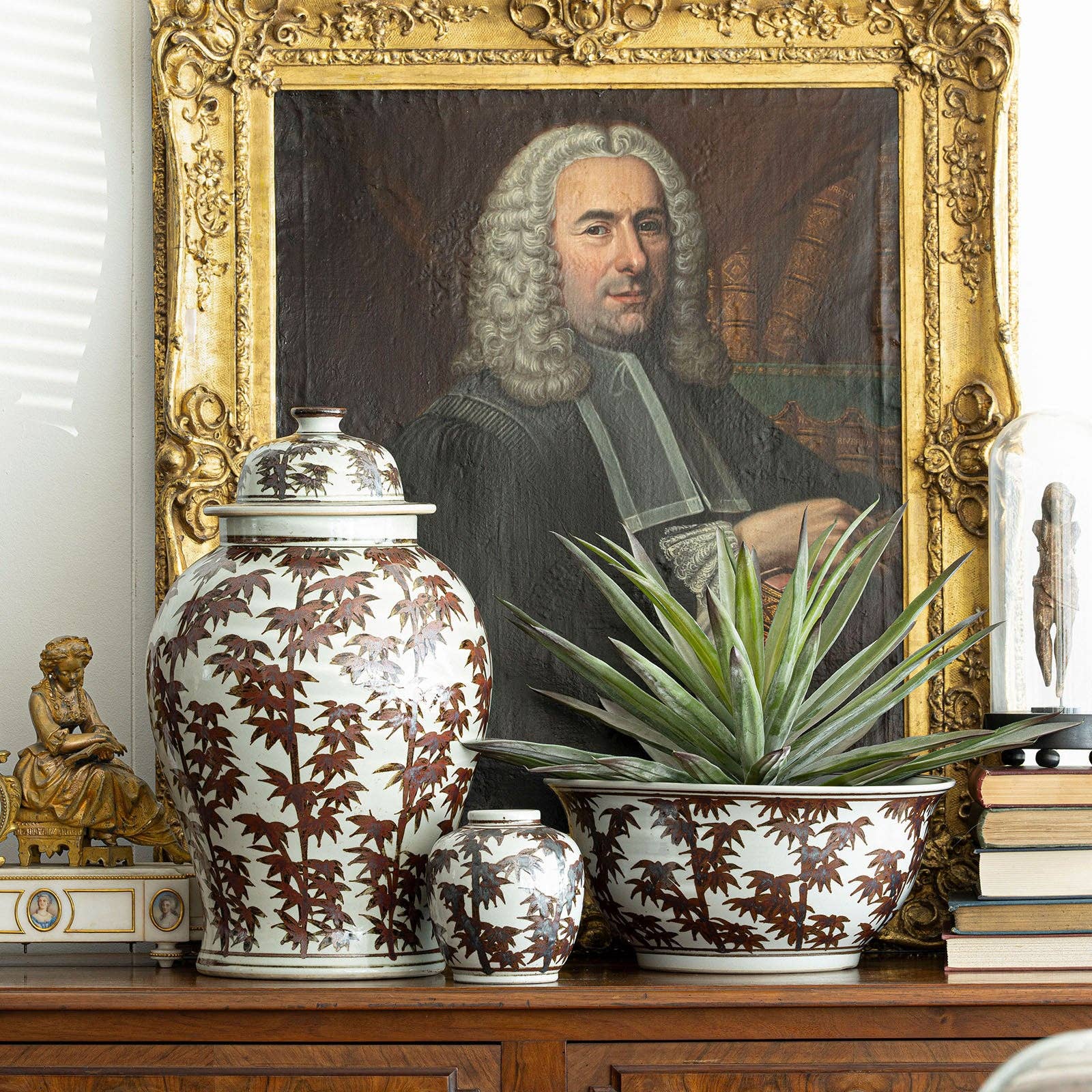 Bamboo Stalks Brush Pot
