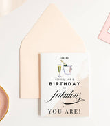 Cheers! Fabulous Champagne Birthday Card