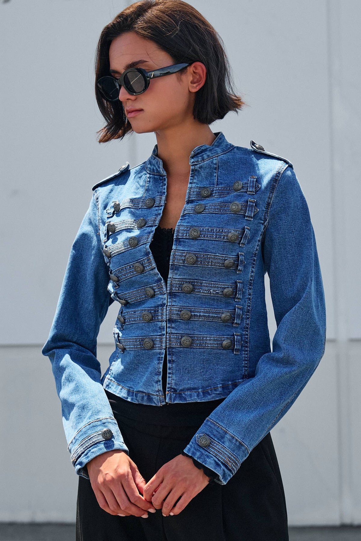 Military Jean Jacket