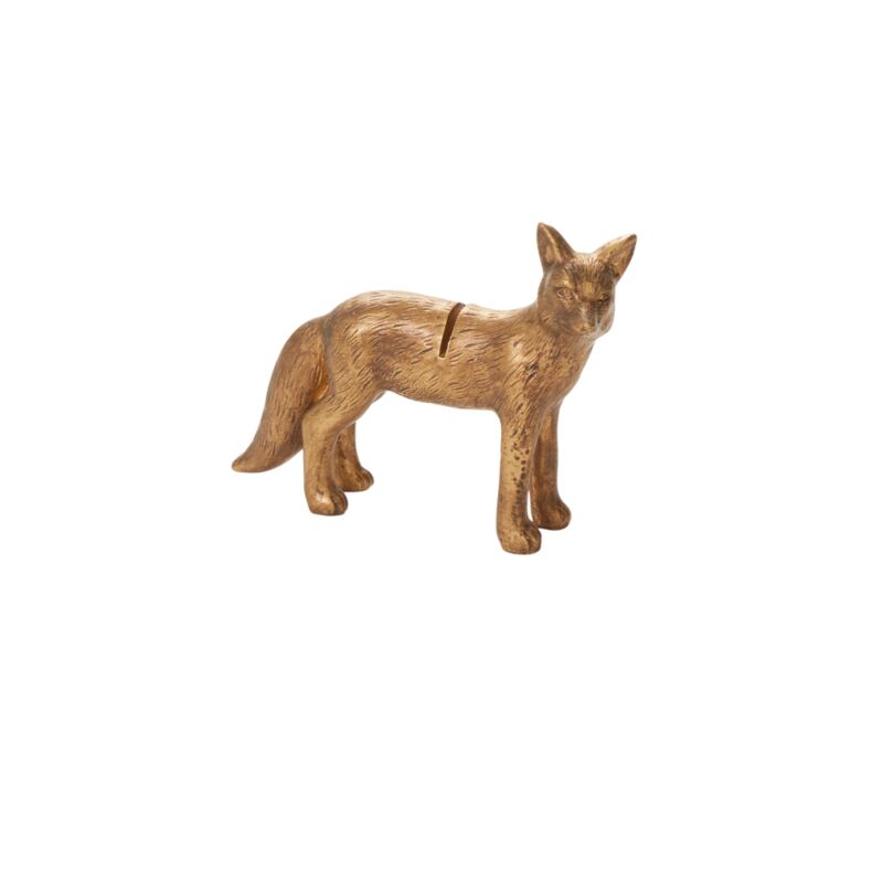 Gold Fox Name Card Holder