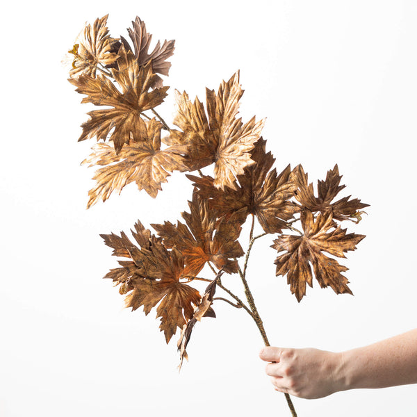 Gold Maple Leaf Spray