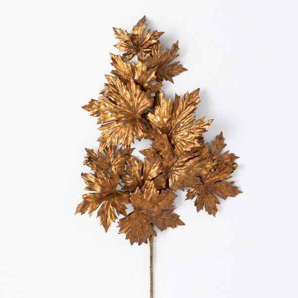 Gold Maple Leaf Spray