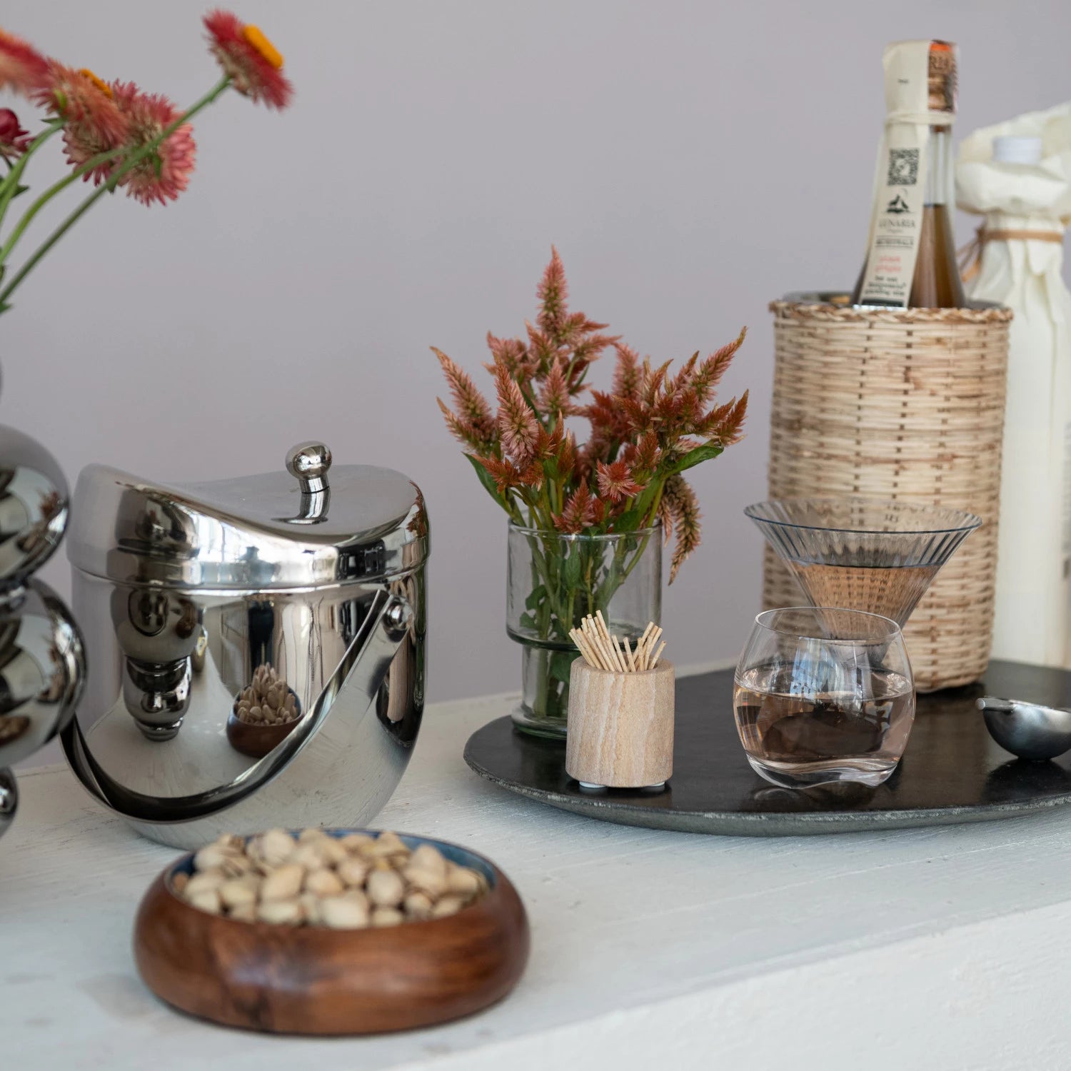 Curved Whiskey Glass