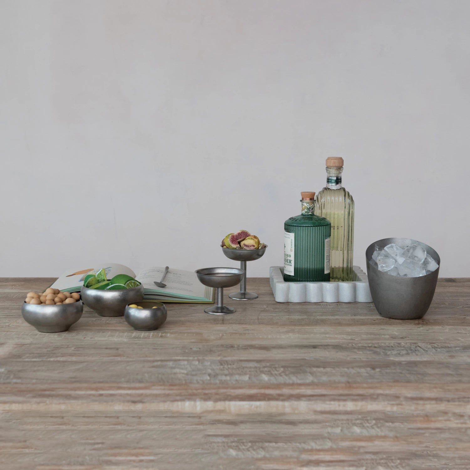 Stainless Steel Footed Coupe Glass