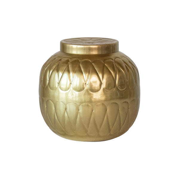 Embossed Gold Container